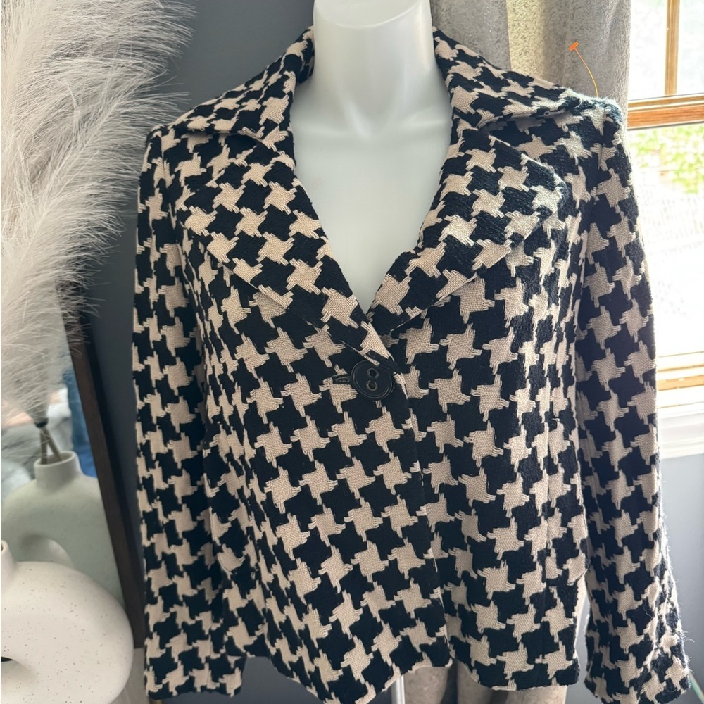 Houndstooth Black and White Women's Jacket